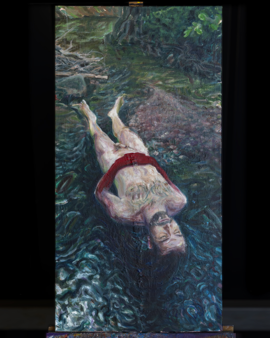 Flussbett 2, 2026 — Acryl auf Leinwand von Jannis Winckler