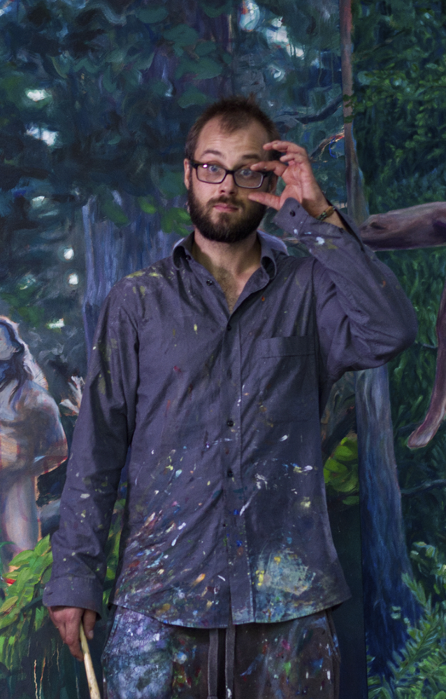 Jannis Winckler im Atelier in Limburg an der Lahn