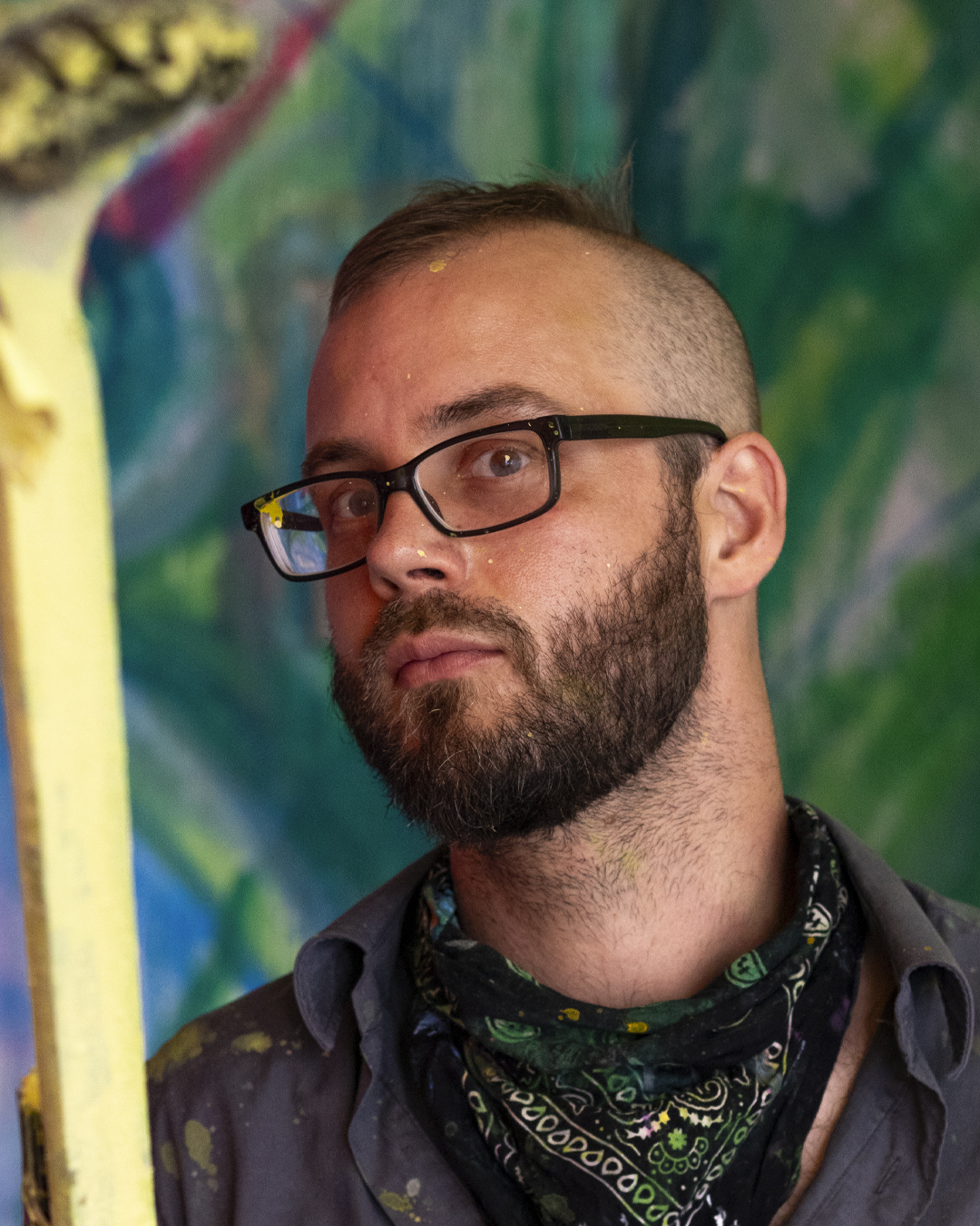 Jannis Winckler im Atelier in Limburg an der Lahn